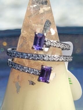 Purple Topaz Ring - Size 8